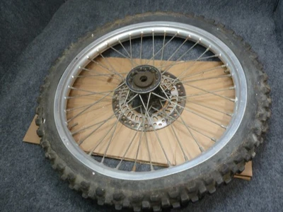 Honda CR125R CR 125 R 1992 90-92 1991 montaje de rueda delantera buje llanta radios OEM Foto 1 de 4