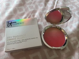 IT Cosmetics CC+ Radiance Ombre Blush Color Correct Anti Aging Coral Flush NIB - Picture 1 of 3