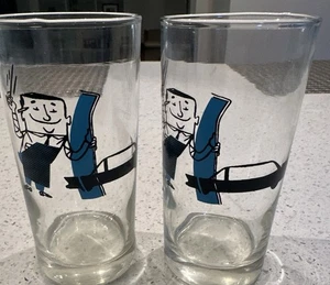 Set Of Vintage 1950s Service Auto Glass Company (Safelite) Highball Glasses - Picture 1 of 1