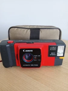 Canon Snappy 20 Red 35MM Film Camera Vintage w/Camera Bag - Tested (See Cond.) - Bild 1 von 15