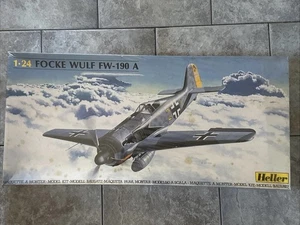 Heller 1:24 Scale WWII German Focke Wulf FW-190 A Model Kit # 80497 with Bonuses - Picture 1 of 4