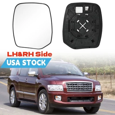 Pair LH&RH Car Mirror Glass Fit For INFINITI 2011-2013 QX56 2014-2022 QX80 Foto 1 de 4