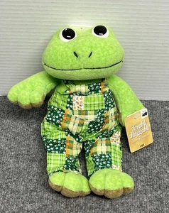 Walmart Frog Plush Stuffed Animal Lovable Huggable Vintage Easter - Picture 1 of 3