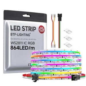 FCOB WS2811 IC RGB COB LED Strip 864LED/m Flexible High Density Color Chasing... - Bild 1 von 7