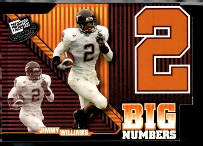 2006 Press Pass #BN30 Jimmy Williams Big Numbers Virginia Tech Hokies - Image 1 of 2