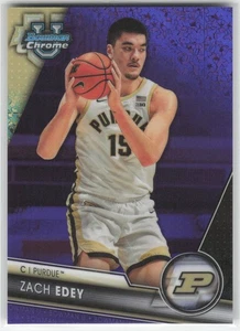 2023-24 Bowman U Chrome Zach Edey #71 Purple Refractor #/399 Basketball - Picture 1 of 2