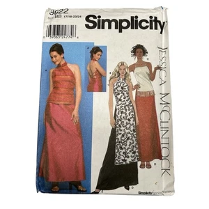 Simplicity 9622 Pattern Jessica McClintock Top Skirt Jr Plus size 17/8 23/24 - Picture 1 of 6