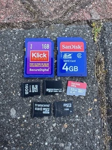 Job Lot Various Memory Cards Cameras Mobiles Tablets Etc Mixed Bundle ||| - Zdjęcie 1 z 1