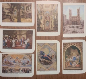 Vintage LOT OF 7 Notre Dame Church Postcards UNPOSTED "RARE" GC FREE SHIPPING  - Bild 1 von 9