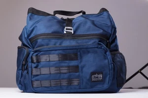 Manhattan Portage Cordura Ballistic Standard Bag Blau Messenger Bag Rucksack - Bild 1 von 11