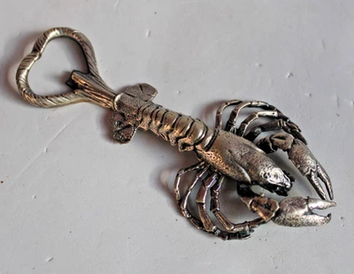 L68*-CAVATAPPI ARAGOSTA  ARGENTO 800-SILVER APRIBOTTIGLIA VINO TAPPO WINE ENO - Immagine 1 di 4