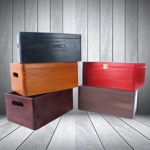Wooden Storage Boxes | Keepsake Trinket Chest | Various Colours | Hand-stained - Picture 1 of 34