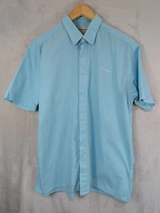 Thomas Burberry Herren Hemd Größe XL Blau Kariert Vintage 90er Kurzarm - Bild 1 von 8
