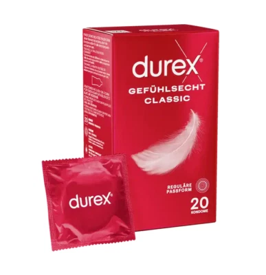 Durex Gefühlsecht Classic Kondome 20 Stück - Bild 1 von 4