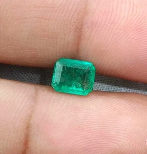Pietra preziosa sfusa smeraldo naturale dello Zambia 1,45 ct - Foto 1 di 5