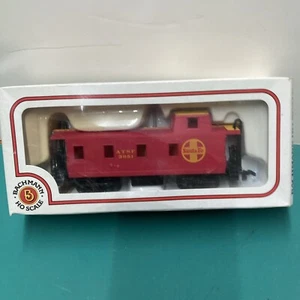 Bachmann train ATSF Santa Fe HO Scale 3851 Red Caboose railroad Boxed - Imagen 1 de 9
