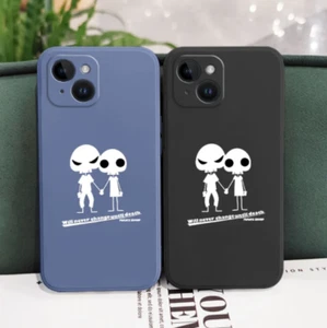 Alien Skeleton Skull Couple Soft Coque Cover Case For Iphone 15 Pro Max 14 13 12 - Photo 1 sur 5