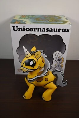 KIDROBOT Unicornasaurus 8” Joe Ledbetter Yellow Vinyl Figure - Image 1 of 4