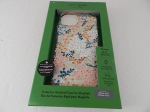Kate Spade Hardshell Protective Case for iPhone 15 iPhone 14 Floral/Bling/Multi - Picture 1 of 8