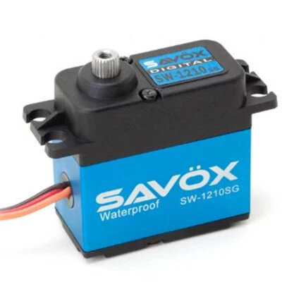 Savox SW-1210SG Waterproof High Voltage 0.13sec/444.4oz 7.4V Digital Servo Black - Image 1 of 3