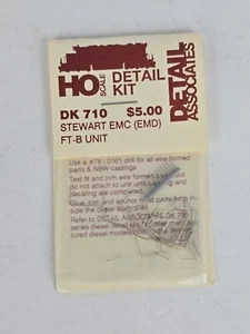 Detail Associates DK 712 Stewart EMC EMD FT-B Unit Detail Kit NOS HO 1/87 - Picture 1 of 2