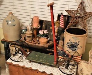 Vor dem Ersten Weltkrieg Antik 1913 M C Henley & Sohn Rollabout Fahrt auf Spielzeug Roller Stahlräder - Bild 1 von 12