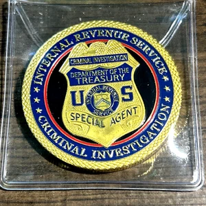 Moneda Desafío Agente Especial DEPARTAMENTO DEL TESORO del IRS - Imagen 1 de 7