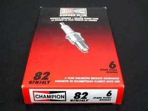 Set of 6 Champion Copper Plus Spark Plugs RFN14LY (Nos) - Picture 1 of 1