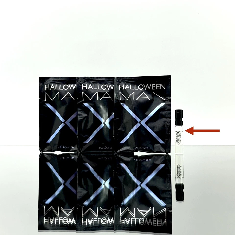 Lote de 3 piezas) HALLOWEEN MAN X Hombres Colonia 1,5 ml-0,05 oz EDT Spray Nuevo FRASCO DE MUESTRA (C82 Foto 1 de 1