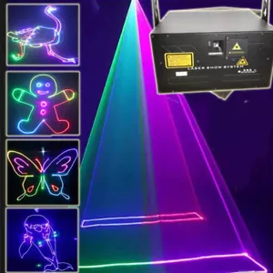 30W Full Color Laser Light RGB Animation Laser Professional Dj Light 40K+flycase - Picture 1 of 13