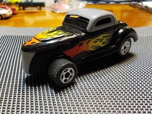 MATTEL CUSTOM FLAMMED HOT ROD   RUBBER WHEELS - Picture 1 of 2