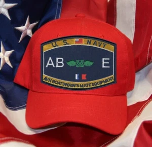 NAVY RATING ABE BOATSWAIN'S MATE EQUIPMENT NAVY HAT PATCH - Picture 1 of 16