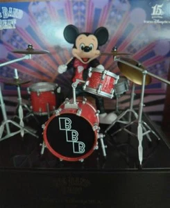 Tokyo DisneySea 15th Anniversary Mickey Mouse Big Band Beat Drum Figure Limited - Picture 1 of 6