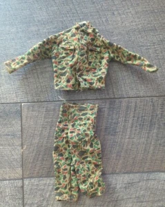 Vintage Rare 1964 G. I. Joe Marine Camouflage Uniform W/ Stitched Front Pockets  - Picture 1 of 9