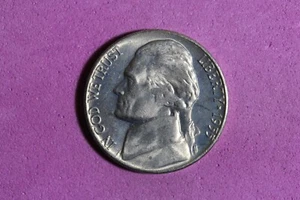1955 D/S Jefferson Nickel #M22415 - Picture 1 of 2