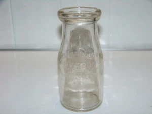 Vintage Chestnut Farms Milk Bottle Safe Milk for Babies Half Pint Chevy Chase DC - Picture 1 of 4