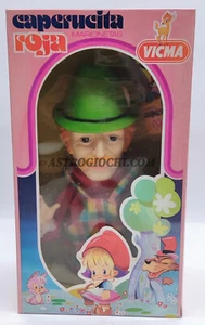 VICMA MARIONETTA CAPPUCCETTO ROSSO CACCIATORE TEATRO GUINOL VINTAGE '70 NEW - Picture 1 of 11