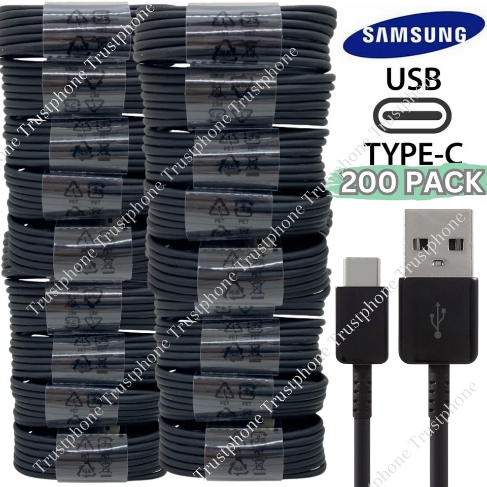 200x Cable de carga rápida USB tipo C para Samsung Galaxy S8 S9 S10 Plus Note 8 9 Foto 1 de 4