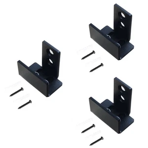  Set of 3 T-shape Floor Guide Barn Door Wall Mount Sliding Bottom Interior - Picture 1 of 12