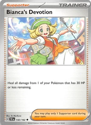 Bianca's Devotion 142/162 SV05 Temporal Forces Pokemon 007662 - Image 1 of 2