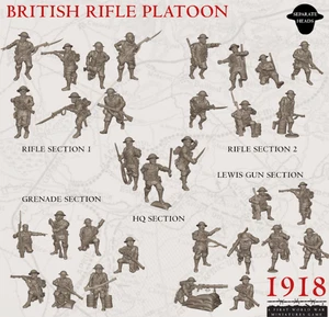 28mm WW1 British Rifle Platoon - 1918 - The Great War - World War 1 - Infantry - Bild 1 von 3