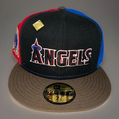 Capsule Hats X New Era Anaheim/LA Angels Fitted Pinwheel Hat Size 7 3/8 - Image 1 of 4