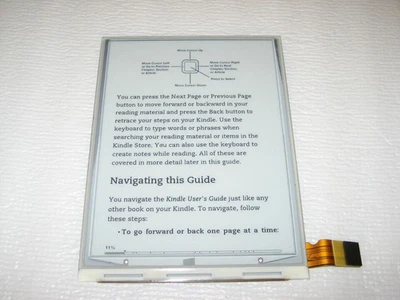 Teclado Kindle 3 tercera pantalla LCD repuesto, ED060SC7(LF)C1, D00901 #S-3 oo Foto 1 de 2