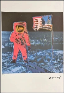 ANDY WARHOL * Moonwalk * signed lithograph * Kunstdruck * limited # xx/100 - Bild 1 von 14