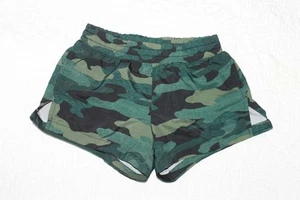 Old Navy Girls Camouflage Go Dry Athletic Shorts Lined Elastic Waist Lined Green - Picture 1 of 3