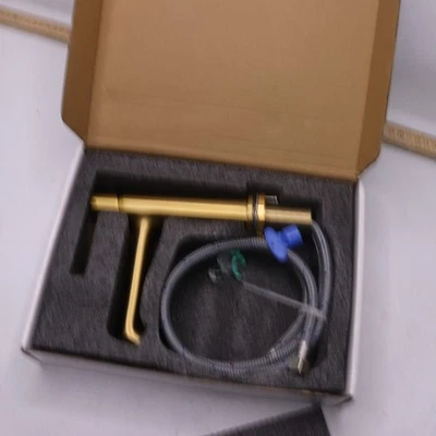 Fapully Single-Handle Single Hole Bathroom Faucet in Matte Brushed Gold - Image 1 of 4