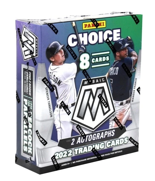 2022 Panini Mosaic Choice Baseball Hobby Box — 2 Autographs per Box! — Sealed - Image 1 of 2