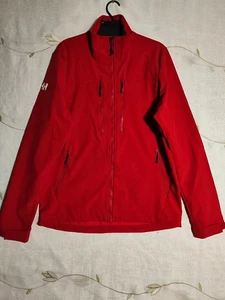 Chaqueta softshell roja para hombre HELLY HANSEN M/M ropa de trabajo al aire libre abrigo con cremallera completa - Imagen 1 de 11