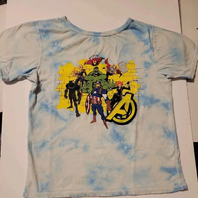 Disney Marvel Super Heroes Sensory Friendly T-shirt Kids Size 7/8 - Image 1 of 4