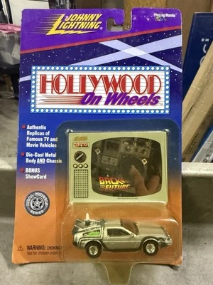 1998 JOHNNY LIGHTNING Hollywood On Hot Wheels Back to the Future Delorean BTTF - Image 1 of 3